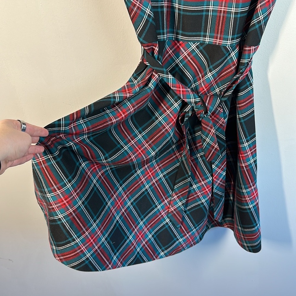 NWT Draper James Georgia Tartan Plaid Love Circle Waist Tree Dress Size 14 - Picture 7 of 16